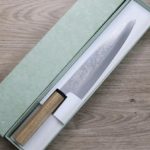 黑崎真 三德刀 170mm VG10Ｗ鋼<br>大馬士革