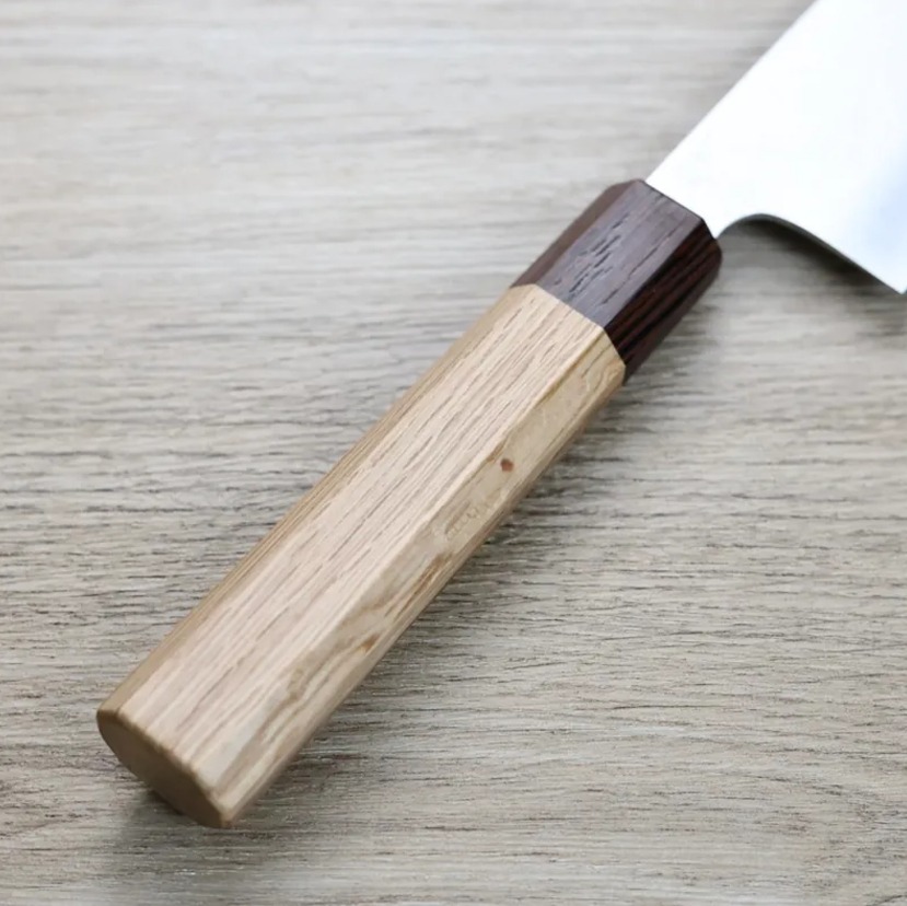 黑崎真 三德刀 170mm VG10Ｗ鋼<br>大馬士革