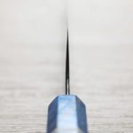 中川打刃物 三德 165mm 青一鋼 黑染墨流 (5) 中川打刃物 三德 165mm<br>青一鋼 黑染墨流