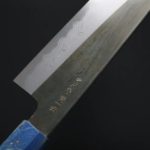 中川打刃物 三德 165mm 青一鋼 黑染墨流 (6) 中川打刃物 三德 165mm<br>青一鋼 黑染墨流