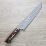 佐治武士 寬版先丸筋引 240mm SG2鋼 黑染大馬士革 佐治武士 寬版先丸筋引 240mm <br>SG2鋼 黑染大馬士革