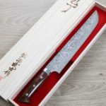 佐治武士 寬版先丸筋引 240mm SG2鋼 黑染大馬士革 (2) 佐治武士 寬版先丸筋引 240mm <br>SG2鋼 黑染大馬士革