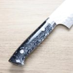 佐治武士 牛刀 210mm VG10鋼 十字鎚目大馬士革 黑壓克力柄 (3) 佐治武士 牛刀 210mm<br>VG10鋼 十字鎚目大馬士革<br>黑壓克力柄