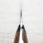 佐治武士 蔬果 130mm R2粉末鋼<br>大馬士革 沙漠鐵木柄