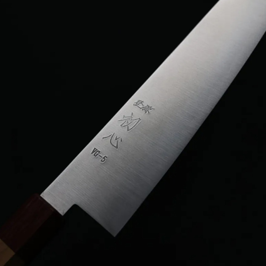 初心 隼 和牛刀 210mm VG5鋼 (5) 初心 隼 和牛刀 210mm VG5鋼