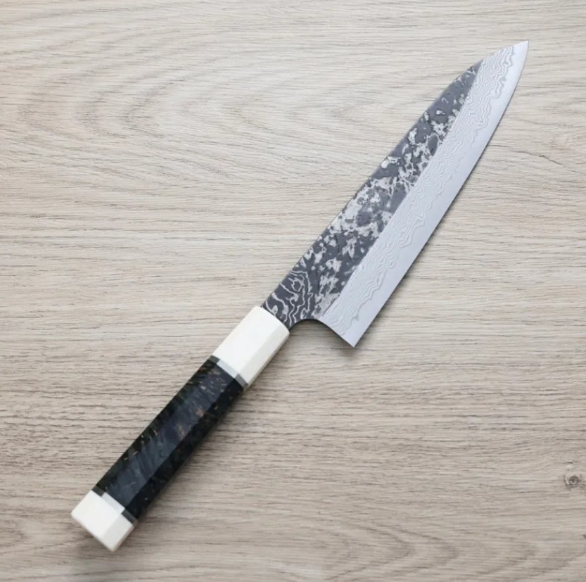 初心x二唐 牛刀 210mm SLD鋼 黑打大馬士革 初心x二唐 牛刀 210mm<br>SLD鋼 黑打大馬士革