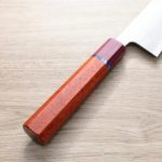 初心x吉金刃物 牛刀<br>210mm 白紙鋼 梨地