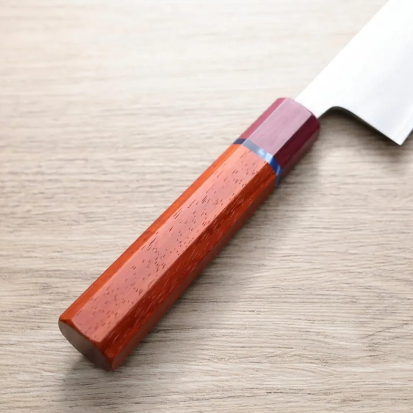 初心x吉金刃物 牛刀<br>210mm 白紙鋼 梨地