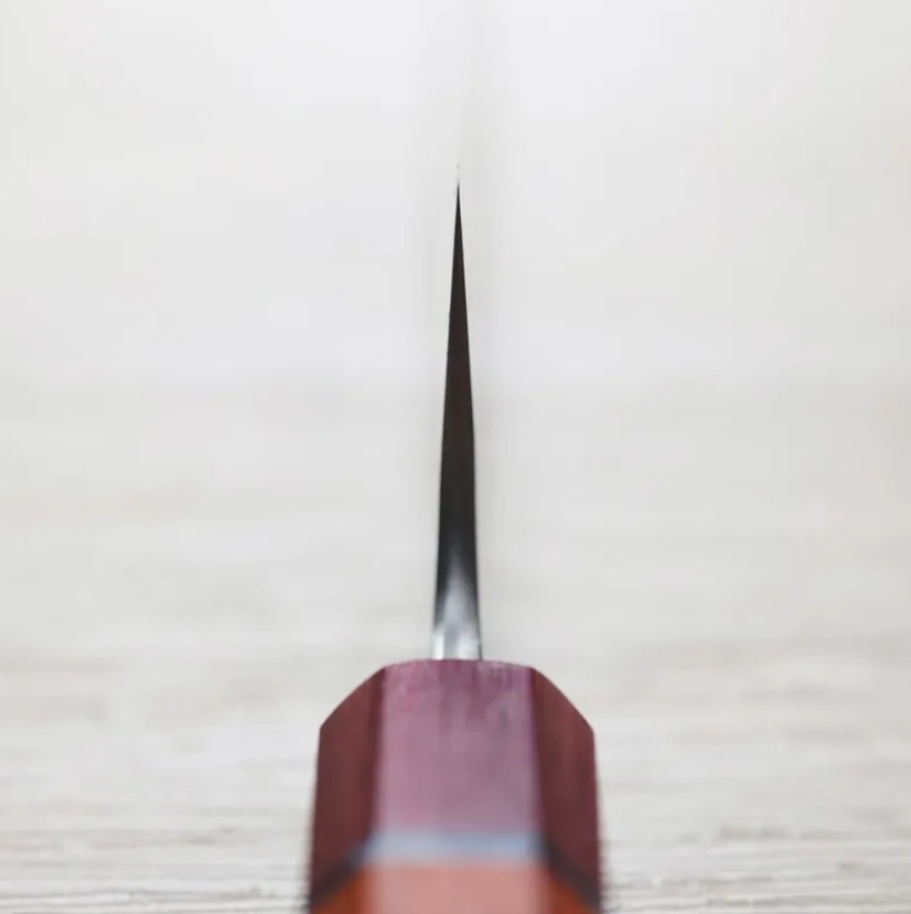 初心x吉金刃物 牛刀<br>210mm 白紙鋼 梨地