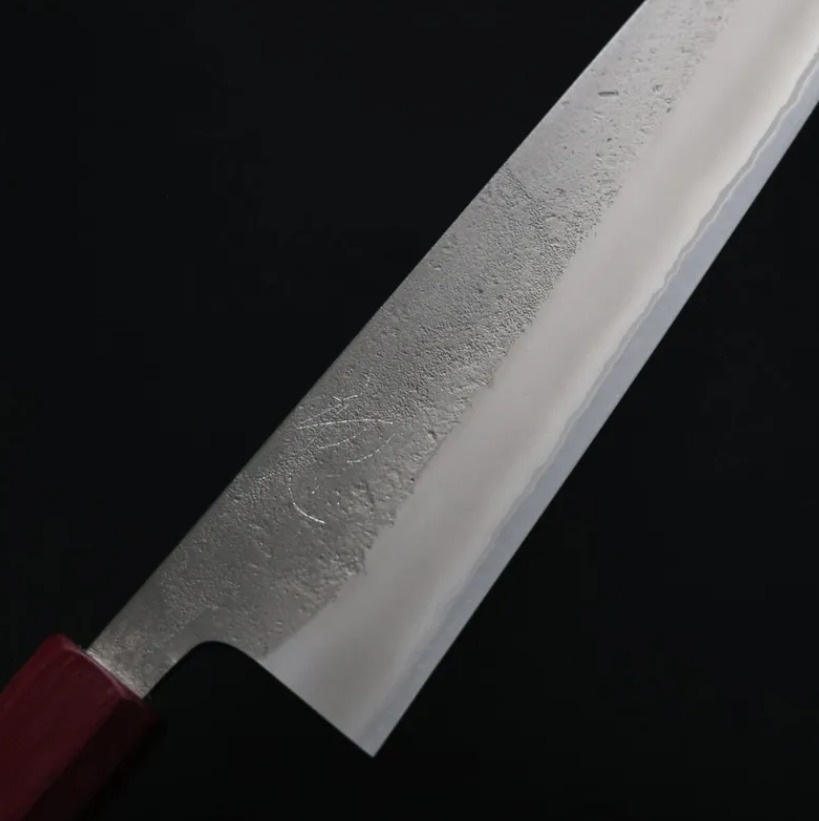 初心x吉金刃物 牛刀<br>210mm 白紙鋼 梨地