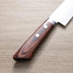 增谷訓生 小三德刀 130mm VG10鋼 彩流 茶柄 (3) 增谷訓生 小三德刀 130mm<br>VG10鋼 彩流 茶柄