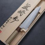 真崎直樹 牛刀 210mm 本三枚青二鋼 大馬士革 (2) 真崎直樹 牛刀 210mm <br>本三枚青二鋼 大馬士革