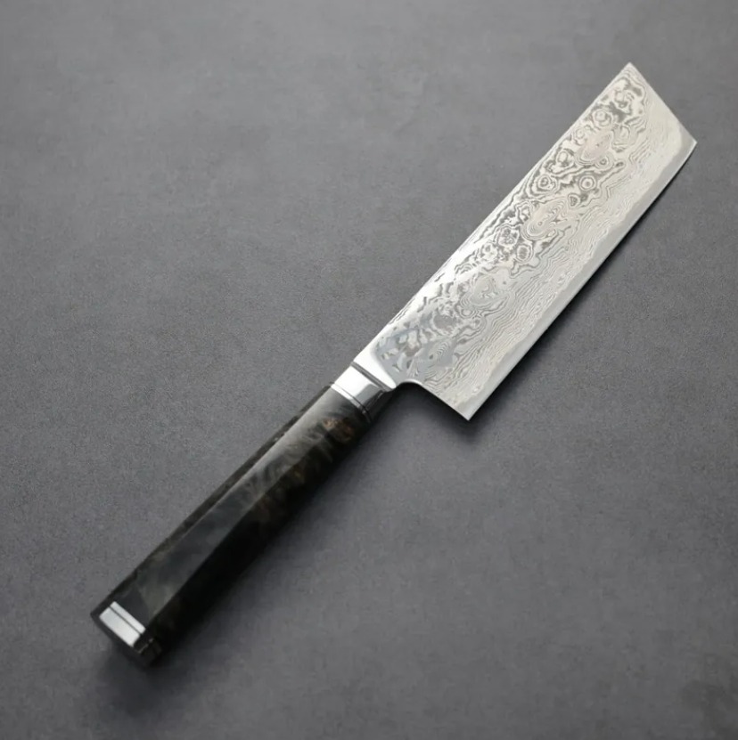 龍泉刃物 煌黑龍MT 菜切 <br>155mm SG2 99層鎳染大馬士革