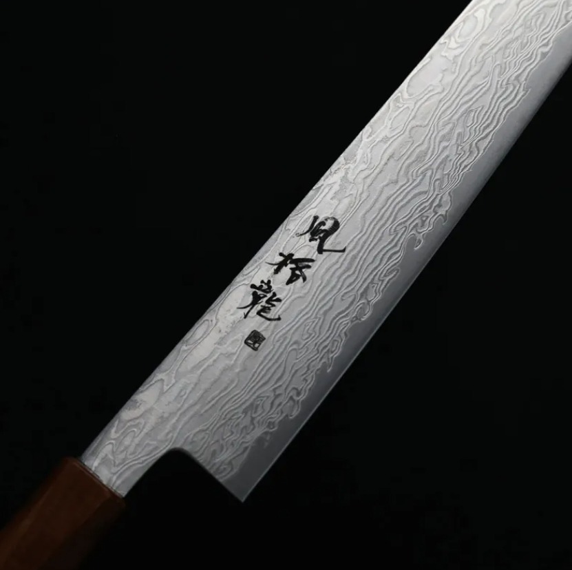 龍泉刃物 風格龍 筋引 270mm<br>ATS314鋼 63層大馬士革