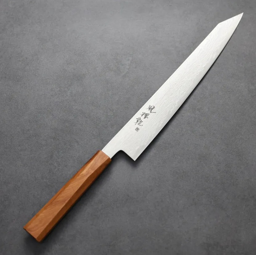 龍泉刃物 風格龍 筋引 270mm<br>ATS314鋼 63層大馬士革