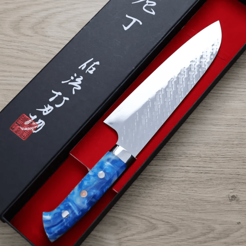 佐治武士 三德 180mm SG Strix鋼 鎚目 壓克力柄 (2) 佐治武士 三德 180mm SG Strix鋼<br>鎚目 壓克力柄