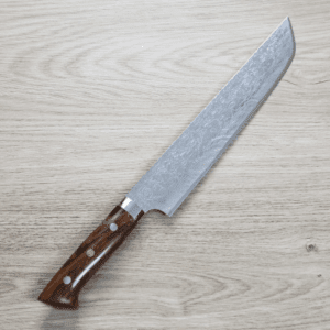 佐治武士 寬版先丸筋引 240mm <br>SG2鋼 鑽石大馬士革