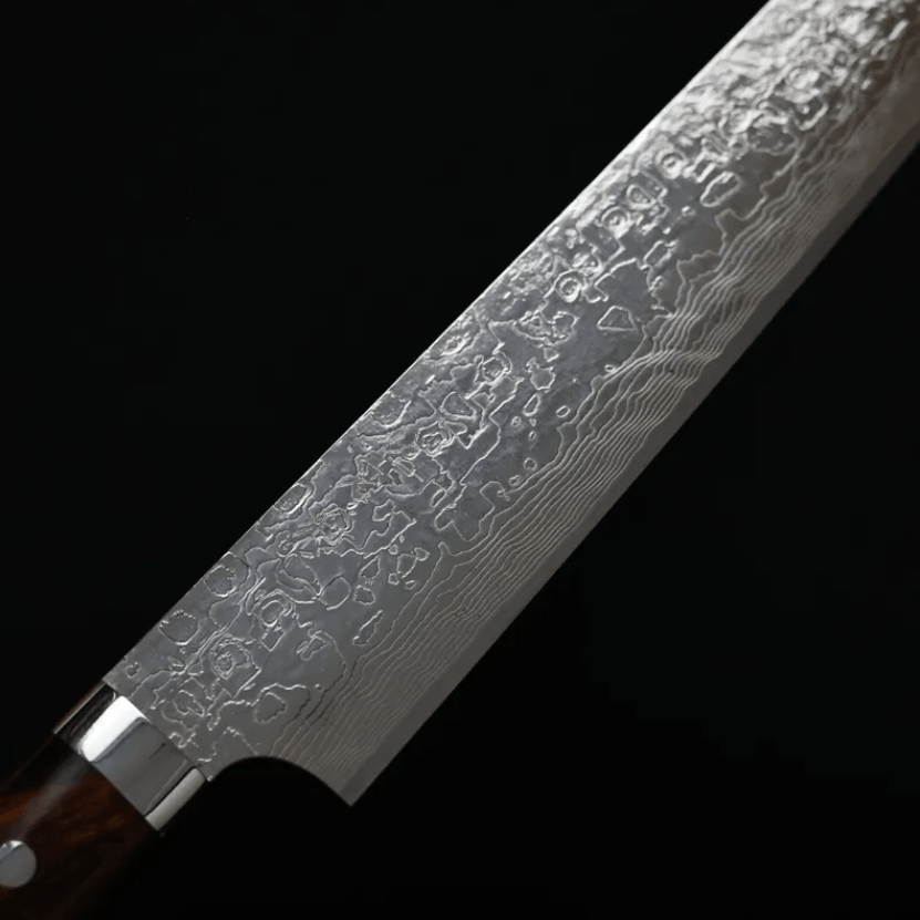 佐治武士 寬版先丸筋引 240mm <br>SG2鋼 鑽石大馬士革