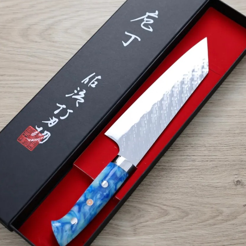 佐治武士 文化180mm SG Strix鋼 鎚目 壓克力柄 (2) 佐治武士 文化180mm SG Strix鋼<br>鎚目 壓克力柄