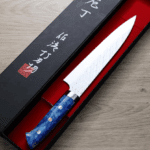 佐治武士 牛刀 210mm SG Strix鋼<br>鎚目 壓克力柄