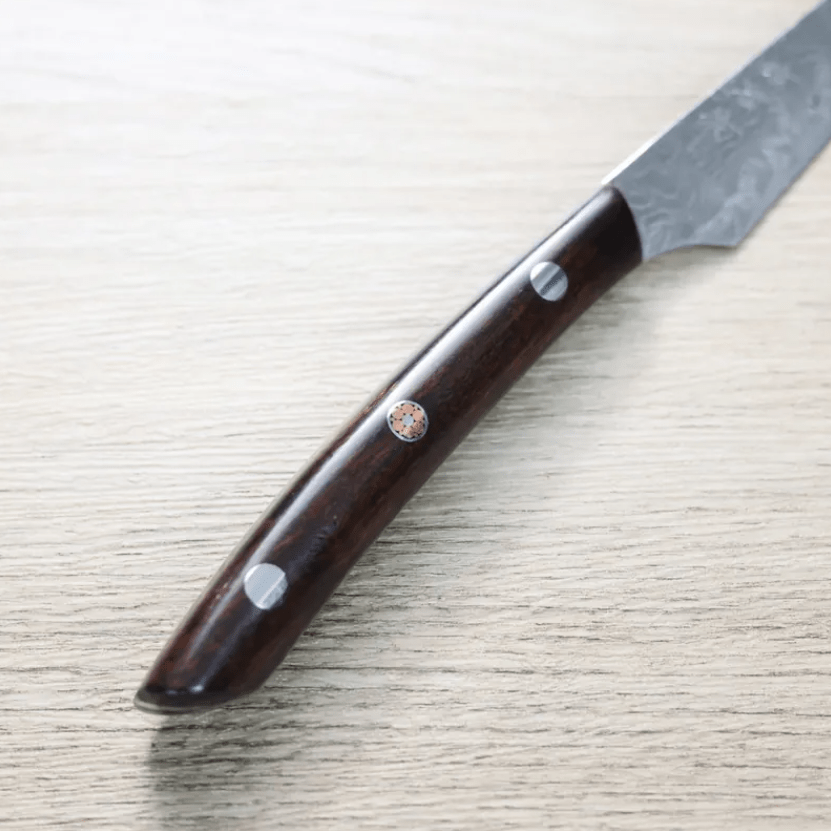 佐治武士 牛排刀 R2 鑽石大馬士革 沙漠鐵木 (3) 佐治武士 牛排刀 R2<br>鑽石大馬士革 沙漠鐵木