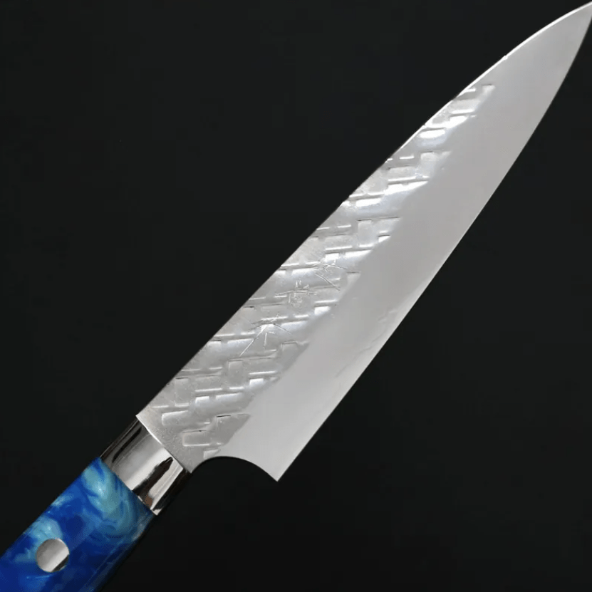 佐治武士 蔬果刀 90mm SG Strix鋼 鎚目 壓克力柄 (5) 佐治武士 蔬果刀 90mm SG Strix鋼<br>鎚目 壓克力柄