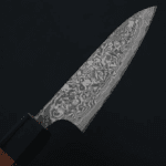 佐治武士 蔬果刀 90mm SG2鋼<br>黑染大馬士革