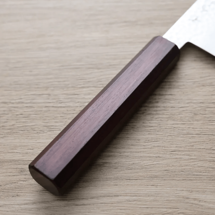 佐海 牛刀 210mm VG10鋼 鎚目大馬士革 紅柄 (4) 佐海 牛刀 210mm<br>VG10鋼 鎚目大馬士革 紅柄