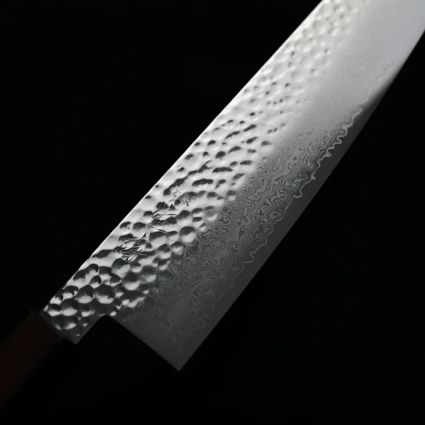 佐海 牛刀 210mm VG10鋼 鎚目大馬士革 紅柄 (6) 佐海 牛刀 210mm<br>VG10鋼 鎚目大馬士革 紅柄