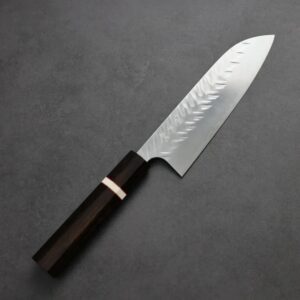 加藤義實 V鎚目 三德刀 170mm SG Strix 黑檀白環