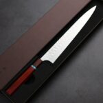 加藤義實 丸鎚目 筋引 270mm<br>SG2粉末HSS鋼 藍松石環