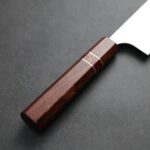 加藤義實 水波 切付牛刀 210mm SG2粉末HSS鋼 紅松石環 (3) 加藤義實 水波 切付牛刀 210mm<br>SG2粉末HSS鋼 紅松石環