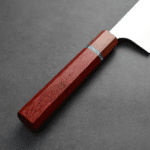 加藤義實 水波 切付牛刀 240mm<br>SG2粉末HSS鋼 藍松石環