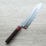 加藤義實 水波 牛刀 240mm SG2粉末HSS鋼 加藤義實 水波 切付牛刀 240mm<br>SG2粉末HSS鋼