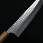 加藤義實 水波 牛刀 240mm <br>SG2粉末HSS鋼 橄欖木柄