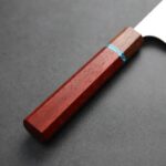 加藤義實 水波 牛刀 240mm<br>SG2粉末HSS鋼 藍松石環