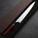 加藤義實 水波 筋引 270mm SG2粉末HSS鋼 藍松石環 (2) 加藤義實 水波 筋引 270mm <br>SG2粉末HSS鋼 藍松石環