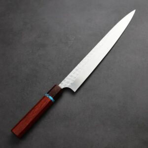 加藤義實 水波 筋引 270mm <br>SG2粉末HSS鋼 藍松石環