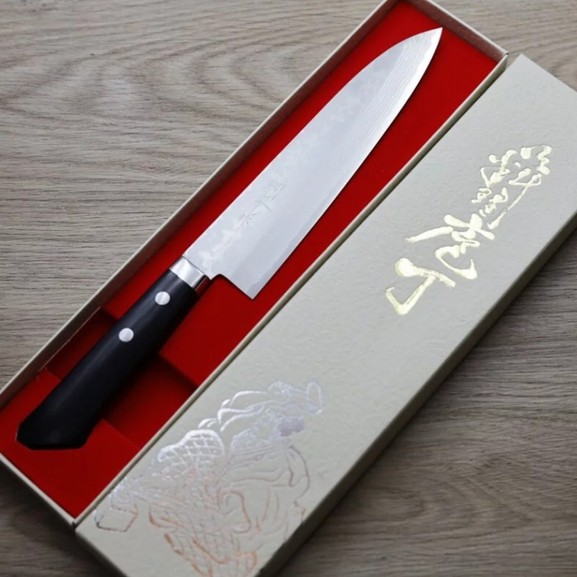 增谷訓生 牛刀 180mm VG10鋼 大馬士革 (2) 增谷訓生 牛刀 180mm VG10鋼 大馬士革