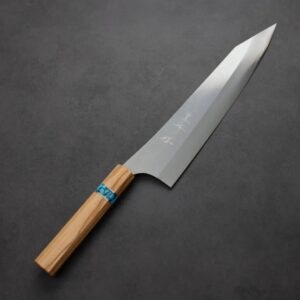 黑崎優 月光 牛刀 240mm VG XEOS鋼 橄欖木藍松石環