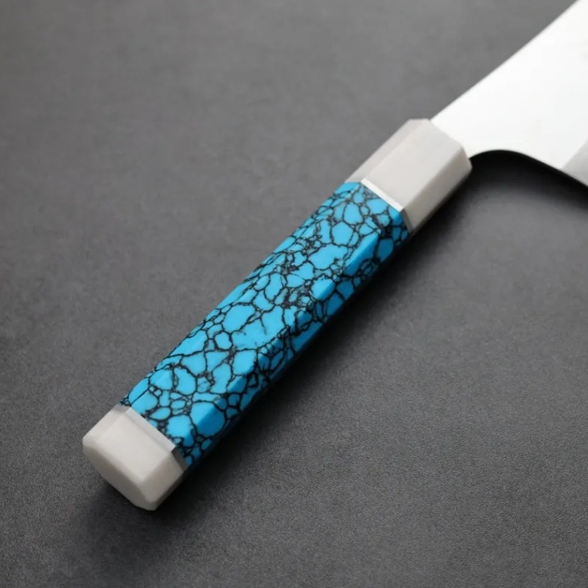 黑崎優 月光 牛刀 270mm VG XEOS鋼 白口輪藍松石