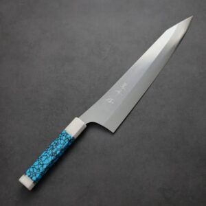 黑崎優 月光 牛刀 270mm VG XEOS鋼 白口輪藍松石