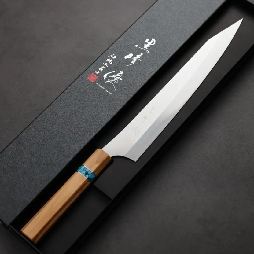 黑崎優 月光 筋引 270mm VG XEOS鋼 橄欖木藍松石環 (2) 黑崎優 月光 筋引 270mm VG XEOS鋼 橄欖木藍松石環