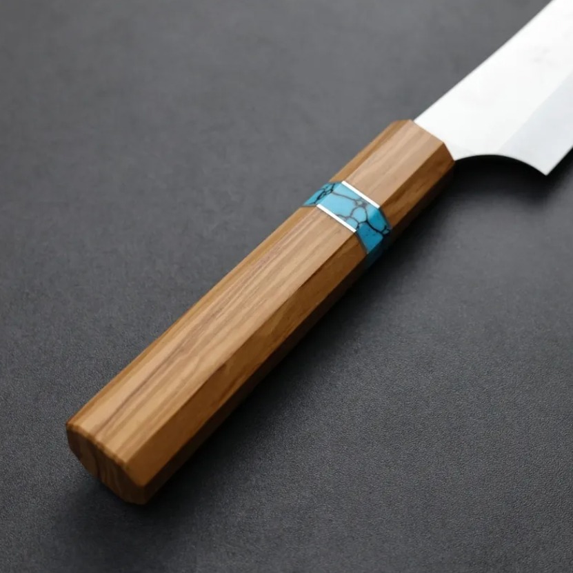 黑崎優 月光 筋引 270mm VG XEOS鋼 橄欖木藍松石環 (3) 黑崎優 月光 筋引 270mm VG XEOS鋼 橄欖木藍松石環