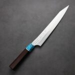 黑崎優 閃光 筋引 240mm SG2粉末HSS鋼 玫瑰木藍松石 黑崎優 閃光 筋引 240mm SG2粉末HSS鋼 玫瑰木藍松石