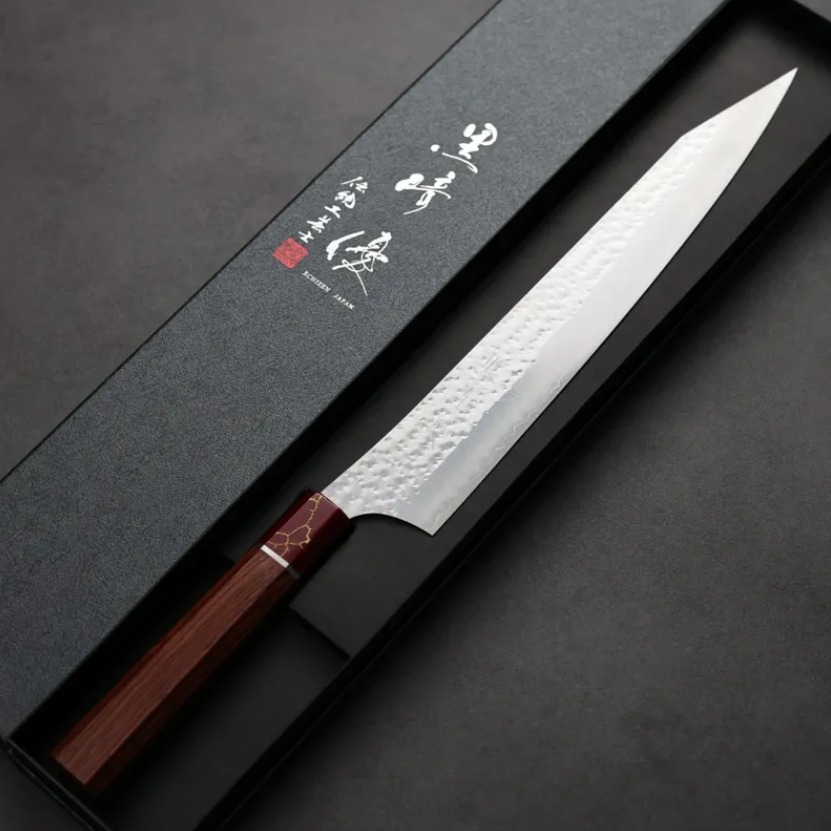 黑崎優 閃光 筋引 270mm SG2粉末HSS鋼 玫瑰木紅松石 (2) 黑崎優 閃光 筋引 270mm SG2粉末HSS鋼 玫瑰木紅松石