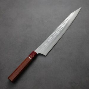 黑崎優 閃光 筋引 270mm SG2粉末HSS鋼 玫瑰木紅松石