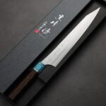 黑崎優 閃光 筋引 270mm SG2粉末HSS鋼 鐵刀木藍松石 (2) 黑崎優 閃光 筋引 270mm SG2粉末HSS鋼 鐵刀木藍松石