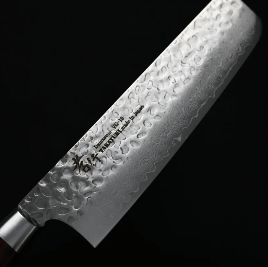 堺孝行 菜切 160mm VG10鋼 33層鎚目大馬士革 洋柄 (5) 堺孝行 菜切 160mm VG10鋼 33層鎚目大馬士革 洋柄