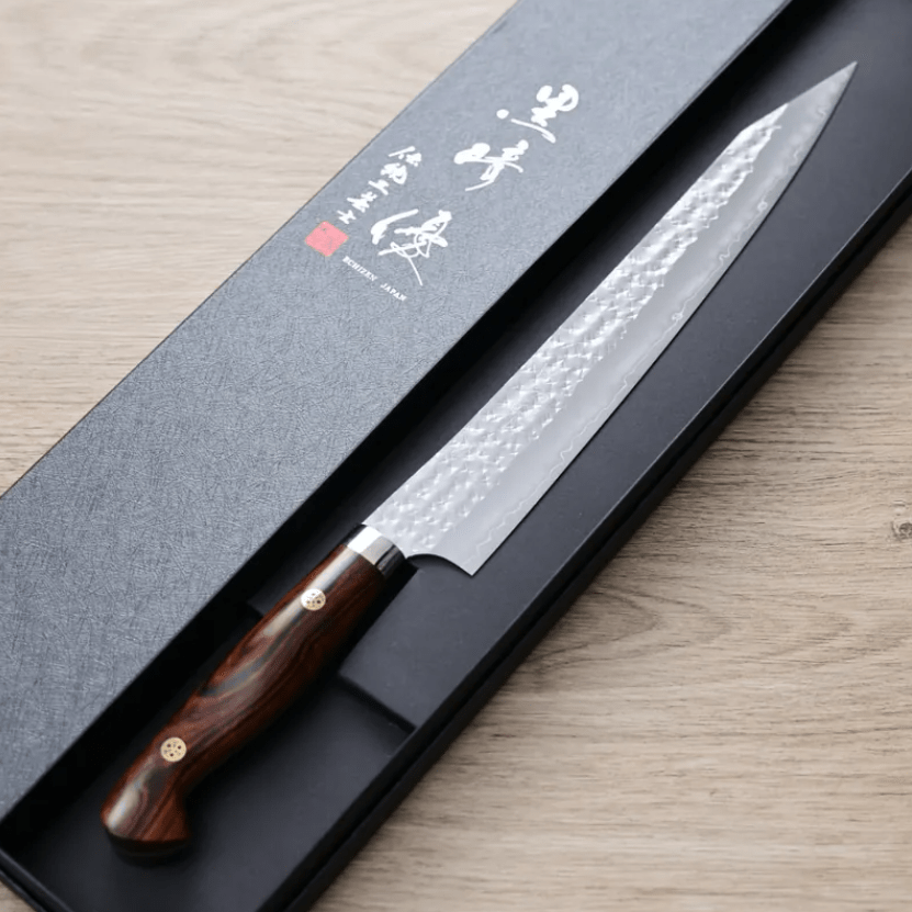 黑崎優 閃光 筋引 240mm SG2<br>粉末HSS鋼 沙漠鐵木